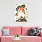 Samenstelling met Two Deer door Franz Marc Canvas Afdruk (Insitu (Woonkamer))