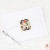 Samenstelling met Two Deer door Franz Marc Vierkante Sticker (Envelop)