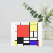 Samenstelling, Mondriaan Briefkaart (Staand voorkant)