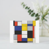 Samenstelling Mondriaan Briefkaart (Staand voorkant)