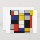 Samenstelling Mondriaan Briefkaart (Voorkant / Achterkant)