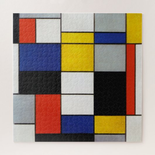 Samenstelling Mondriaan Legpuzzel (Horizontaal)