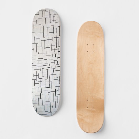 Samenstelling nr. 10, Pier en Oceaan | Mondriaan | Skateboard (Voorkant)