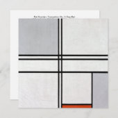 Samenstelling (Nr. 1) Grijsrood | Piet Mondriaan | (Voorkant / Achterkant)