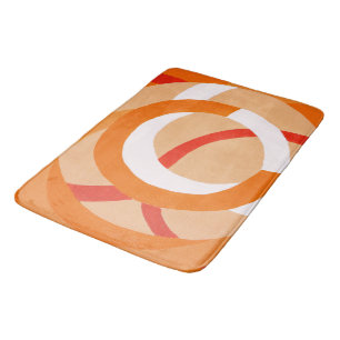 Samenstelling nr. 43 - Oranje monochroom Badmat