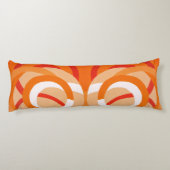 Samenstelling nr. 43 - Oranje monochroom Lichaamskussen (Achterkant)