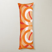 Samenstelling nr. 43 - Oranje monochroom Lichaamskussen (Achterkant (Verticaal))