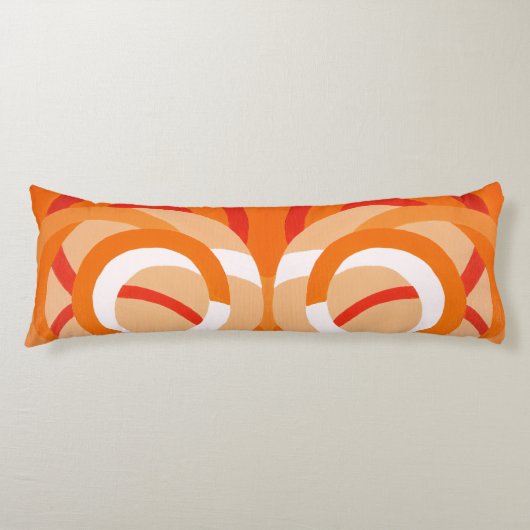 Samenstelling nr. 43 - Oranje monochroom Lichaamskussen (Voorkant)