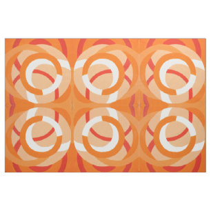 Samenstelling nr. 43 Oranje monochroom Stof