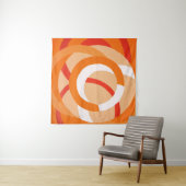 Samenstelling nr. 43 - Oranje monochroom Wandkleed (In situ)