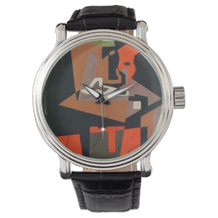 Samenstelling (olie op canvas) horloge