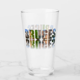 Samenstelling tekstfoto's van Brugge Glas