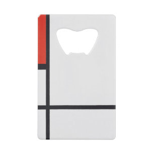 Samenstelling van de gemeente Pietmondrian Kredietkaart Flessenopener