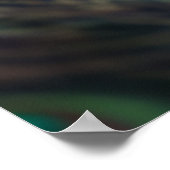 Samenstelling van heldere pauwenveren poster (Hoek)