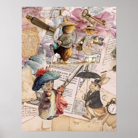 samenstelling van het meterkonijn poster (Voorkant)