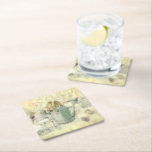 samenstelling van het meterkonijn vierkante kartonnen onderzetter (Insitu)