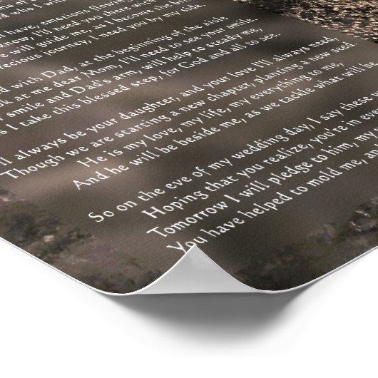 Samenstelling van het Poster van de Bride (Hoek)