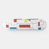 Samenstelling van rood, geel en blauw skateboard (Horizontaal)