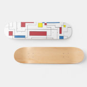 Samenstelling van rood, geel en blauw skateboard (Horizontaal)