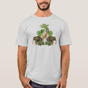 Samenstelling van tropische dieren t-shirt