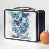 Samenstelling van witte en blauwe vlinders (In situ)