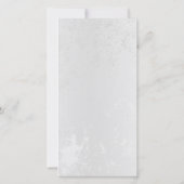 Samenstelling van witte en blauwe vlinders aankondiging (Achterkant)