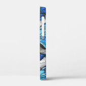 Samenstelling van witte en blauwe vlinders Case-Mate iPhone case (Achterkant / Links)