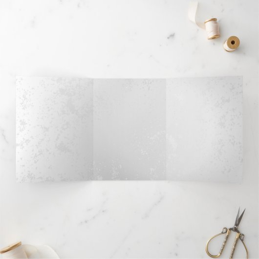 Samenstelling van witte en blauwe vlinders drieluik kaart (Binnen)