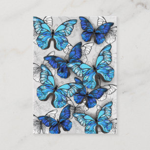 Samenstelling van witte en blauwe vlinders kortingskaartje