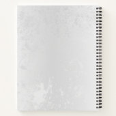 Samenstelling van witte en blauwe vlinders notitieboek (Achterkant)