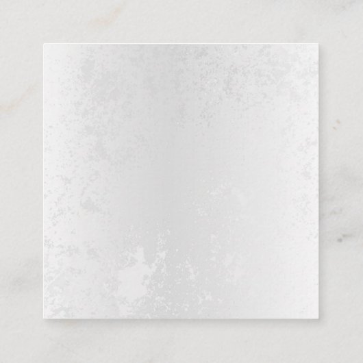 Samenstelling van witte en blauwe vlinders vierkante visitekaartje (Achterkant)