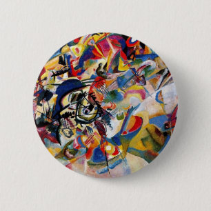 Samenstelling VII van Kandinsky Ronde Button 5,7 Cm