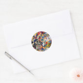 Samenstelling VII van Kandinsky Ronde Sticker (Envelop)