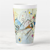Samenstelling VIII door Wassily Kandinsky Latte Mok (Voorkant)