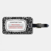 samenstellingsboek bagagelabel (Achterkant horizontaal)