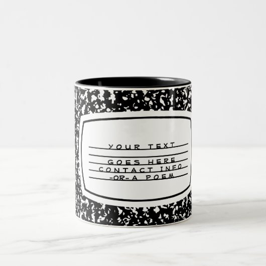 samenstellingsboek tweekleurige koffiemok (Center)