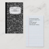 samenstellingsboek visitekaartje (Voorkant / Achterkant)