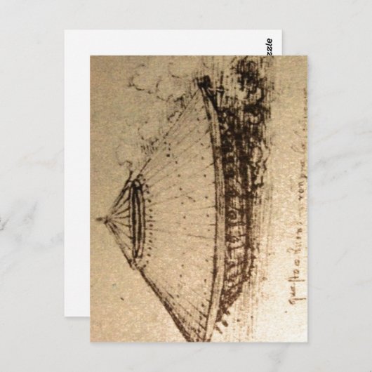 Samenvattende beschrijving Leonardo da Vinci, ontw Briefkaart (Voorkant / Achterkant)