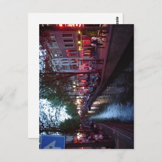 Samenvatting Espa?ol: Calle del barrio Rojo de Ams Briefkaart (Voorkant / Achterkant)