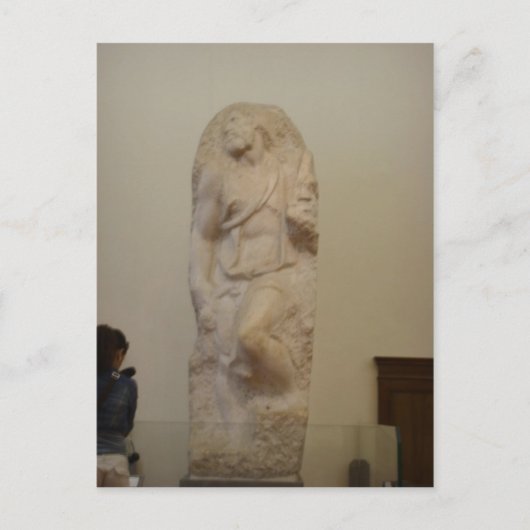 Samenvatting Michelangelo, Saint Matthew, Evangeli Briefkaart (Voorkant)