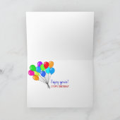 samenvatting van de verjaardags de oude geweven kaart (Binnen)