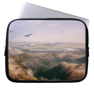 Samenvloeiing van de Yellowstone en de Missouri do Laptop Sleeve