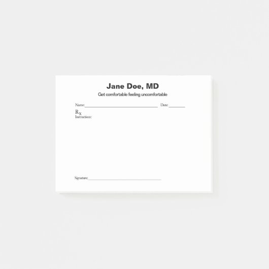 Samenvoegd recept pad post-it® notes (Voorkant)