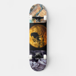 Samenvoeging van Halloween wonder in actiepictogra Skateboard