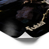 Samenwerking van Fubby poppetjes op een houtwerkpl Perfect Poster (Hoek)