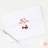 samenzwering ronde sticker (Envelop)