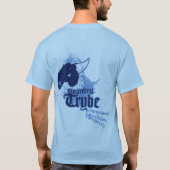 Samenzweringsband surfen op grafisch formaat t-shirt (Achterkant)