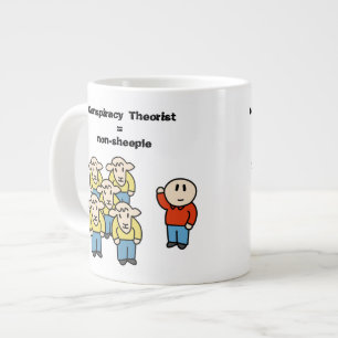 Samenzweringstheorist = niet-schaapherend jumbo beker