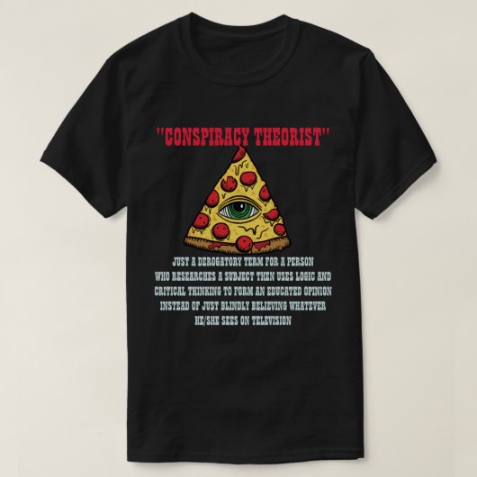 Samenzweringstheorist T-shirt (Design voorkant)