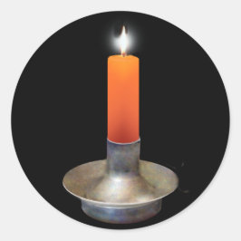 Samhain Candle Envelope Seal Ronde Sticker